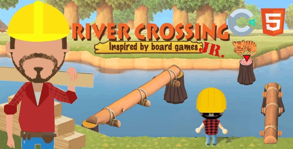 River Crossing JR (HTML5 Game - Construct 3)
