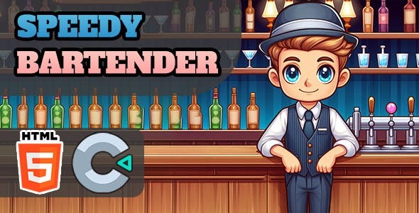 Speedy Bartender - HTML5 Game - C3P