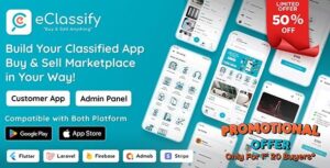 eClassify - Classified Buy and Sell Marketplace Flutter App with Laravel Admin Panel