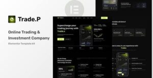 TradeP - Trading & Investment Company Elementor Template Kit