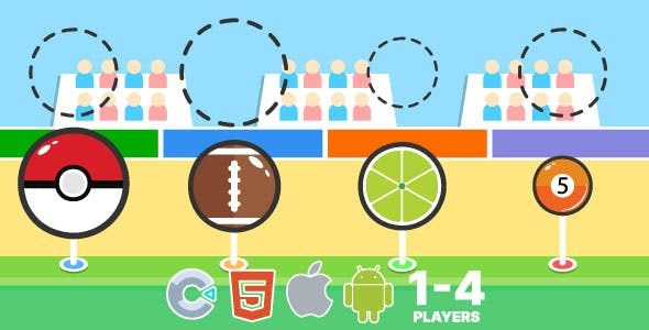 Balloon. 1-4 Player Mode. Construct 3 (c3p)