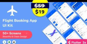 Flight Booking Flutter App Ui Kit (Android & iOS)