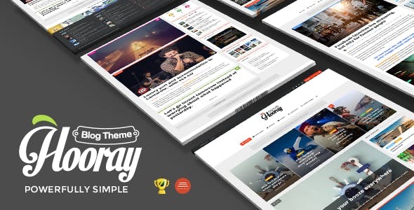 Hooray - Blog WordPress theme for Professional Writers