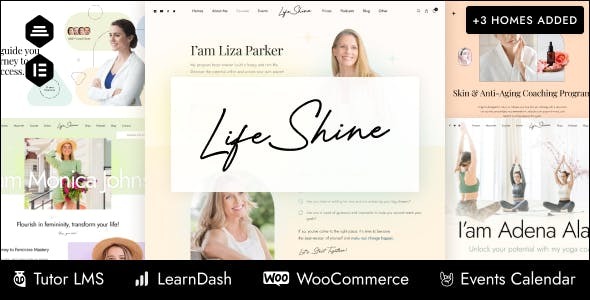 LifeShine - Coaching Online Education WordPress Theme