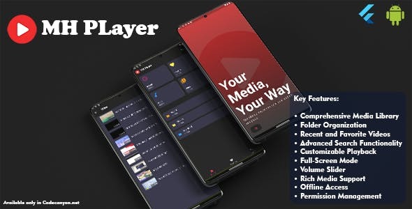 MH Player: The Ultimate Media Experience - Flutter MX Player Clone Full Application