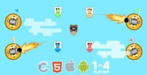 Pirates. 1-4 Player Mode. Construct 3 (c3p)