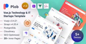 Plob - Technology Services & IT Startup Vuejs Strapi 4 Template