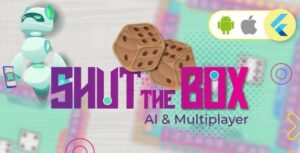 Shut The Box Game - AI Multiplayer Android and iOS in Flutter 3.x