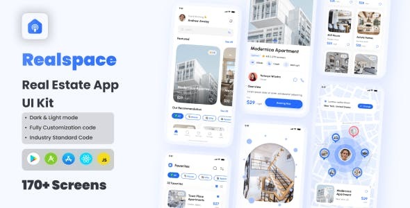 Realspace - Real Estate App React Native CLI Ui Kit