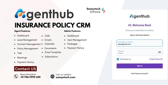 AgentHub - Insurance Agent CRM | Policy Management CRM | Policy Management System