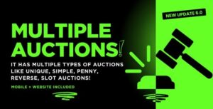 5 types of Auction & Bidding Platform | Complete Source Code included - Website, App, Admin & Seller