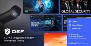 Def - CCTV & Bodyguard Security WordPress Theme