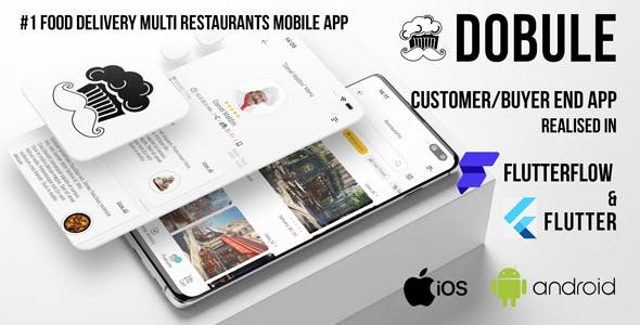 Dobule - Fully Functional Customer Side Mobile App for iOS & Android