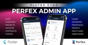 Flutex - Perfex CRM Admin/Staff Mobile App for Android & IOS | Flutter App with API Module Included