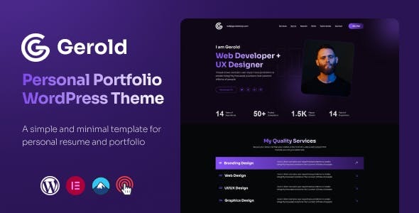 Gerold - Personal Portfolio WordPress Theme
