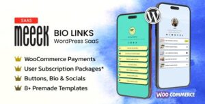 Meeek - Bio Links SaaS (WordPress) [Extended Version]