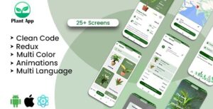 PlantApp - Buy Plants Online | Indoor Plants | Nursery E-comm React Native iOS/Android App Template