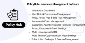 PolicyHub - Insurance Management Software