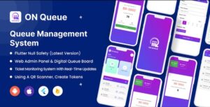 Queue Management System – Flutter v3.10 Android, IOS & Flutter Web
