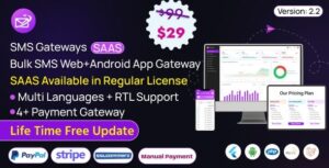 SMS Gateways SAAS - Bulk SMS Application + Flutter Android App