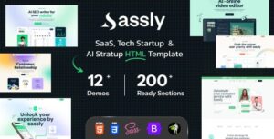 Sassly | SaaS & Tech Startup HTML Template