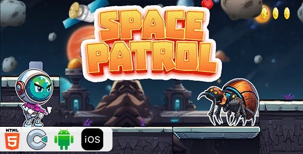 Space Patrol - Html5 Construct3 Game