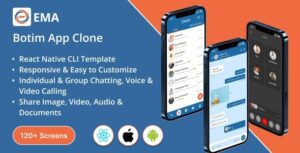 Thema - Botim App Clone | Voice and Video Calls | React Native CLI template | Android / iOS app