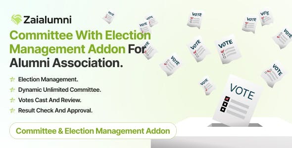 Zaialumni - Committee With Election Management Addon For Alumni Association