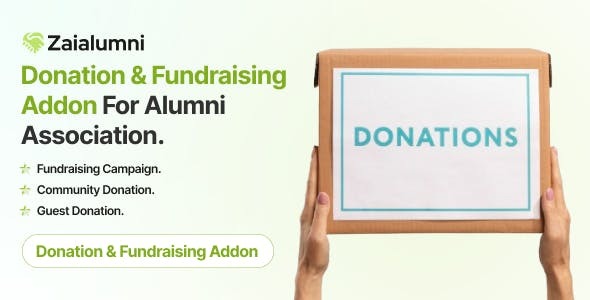 Zaialumni - Donation & Fundraising Addon For Alumni Association