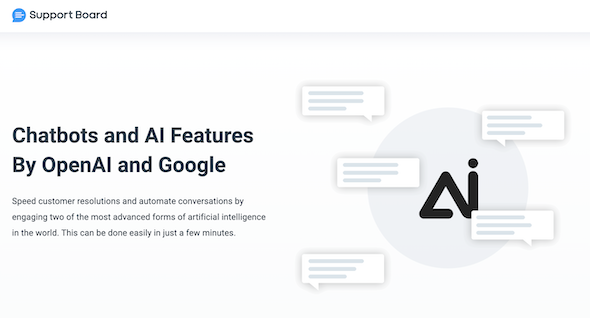 Artificial intelligence - Chatbots and AI Features By OpenAI and Google – Support Board