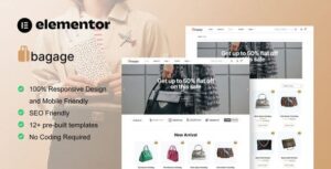 Bagage - Woocommerce Bag Store Elementor Pro Template Kit