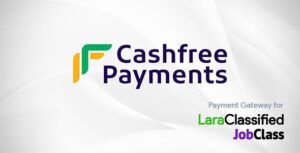Cashfree Payment Gateway Plugin LaraClassifier and JobClass
