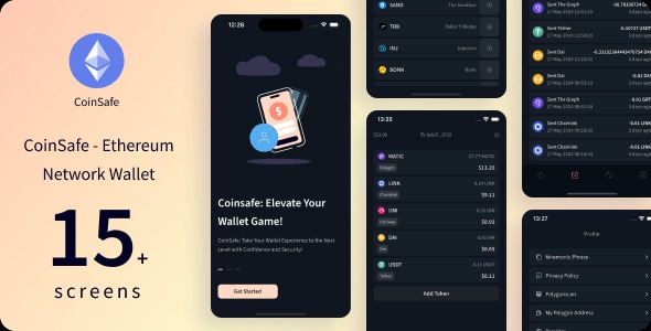 CoinSafe - Ethereum Erc20 Crypto Wallet | Expo 51.0.9