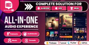 DTPocketFM - Podcasts, AudioBooks, Novels, Threads, Music Flutter App (Android-iOS-Web) Admin Panel