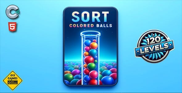 Sort Colored Balls - HTML5 Mobile Game