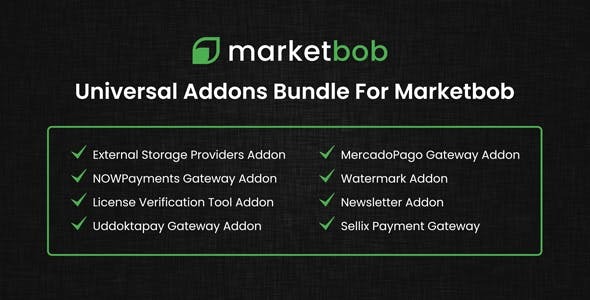 Universal Addons Bundle For Marketbob