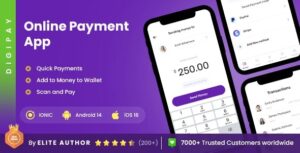 2 App Template | Online Payment App | Digital Payment App | eWallet App | DigiPay