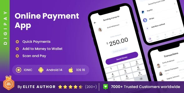 2 App Template | Online Payment App | Digital Payment App | eWallet App | DigiPay