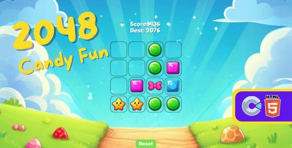 2048 Candy Fun - HTML 5 (C3p)