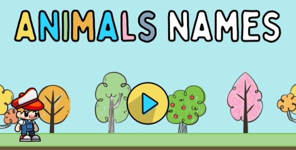 Animals Names | Online Learning Game for Kids | Html5 Game | Construct 2/3