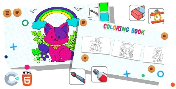 Coloring Book for Kid - HTML5 Game - Construct 3