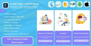 Credit App | Full Project | Finance | Loan | Business | Mobile Apps | Admin Panel | API + Database