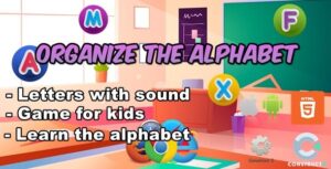 Organize The Alphabet for Kids - Educational Game - HTML5 Game - (Capx/C3p)