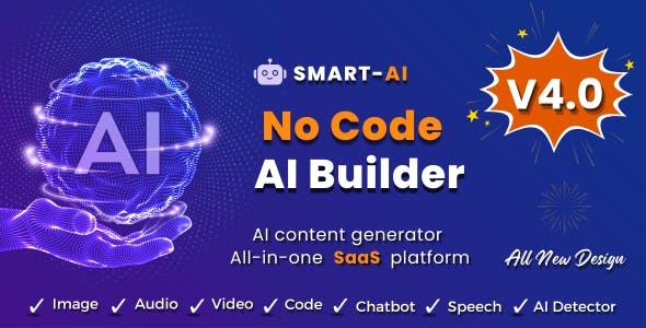 SmartAI: ReactJS AI Template - OpenAI Content, Text, Image, Chatbot, Code Generator as SaaS