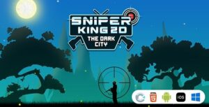Sniper King 2D The Dark City [ Construct 3 , HTML5 ]