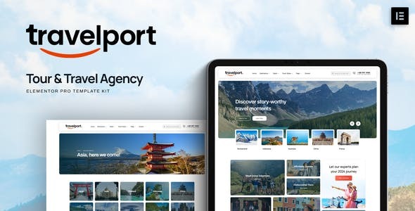 Travelport - Tour & Travel Agency Elementor Pro Template Kit
