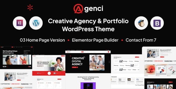 Agenci - Creative Agency & Portfolio WordPress Theme