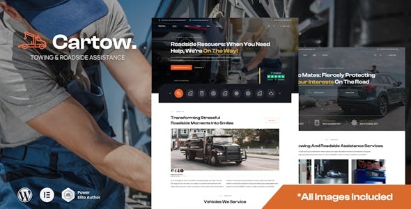 Cartow - Towing & Roadside assistance WordPress Theme