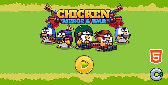 Chicken Merge And War - Html5 (Construct3)