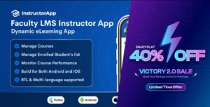 Faculty LMS Instructor App - eLearning Management System Flutter App